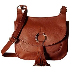 Brown Tassel Crossbody Bag